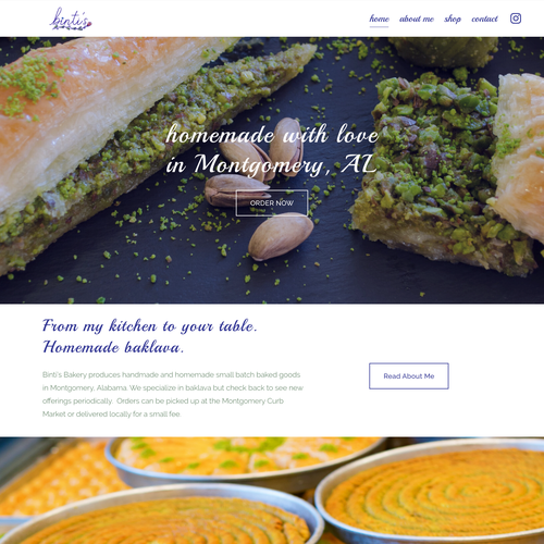 web design project in html HTML website with the title 'New Delicious Clean Design For Bakery'