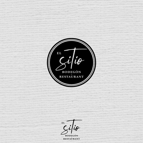 Food store logo with the title 'El sitio Bodegón - Restaurant'