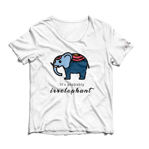 Elephant t-shirt with the title 'T-shirt for charity to help save elephants'