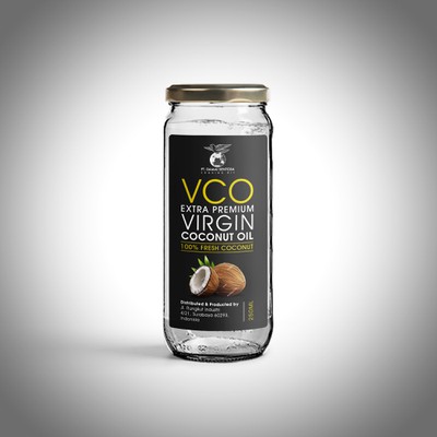 Label design for Damai Virgin Coconut Oil