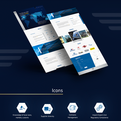 Consultant website with the title 'Modern redesign for a business consulting company website'