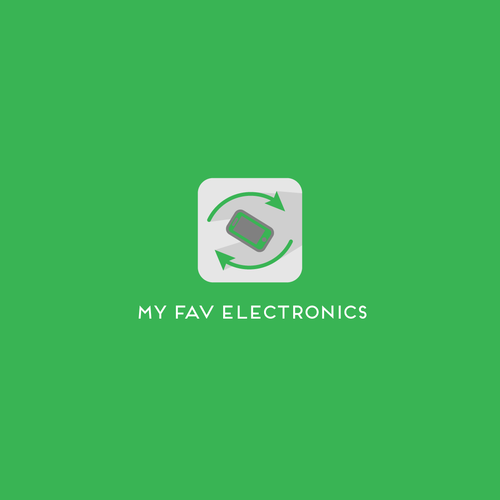 Arrow down logo with the title 'my fav electronics'