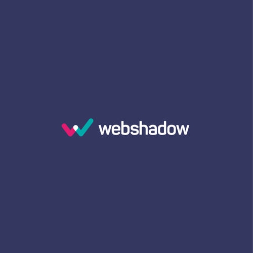 W design with the title 'Webshadow logo'