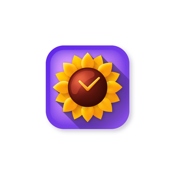 App icon logo with the title 'Modern 3D-looking icon for App'