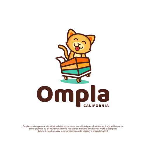 Great logo with the title 'TROLLEY AND CAT'