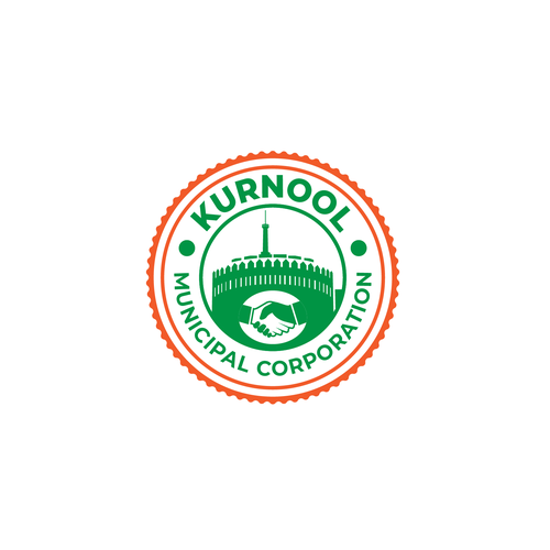 Handshake logo with the title 'Logo for a Municipal Corporation'