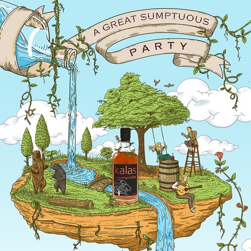 Vintage artwork with the title 'Wall decoration'