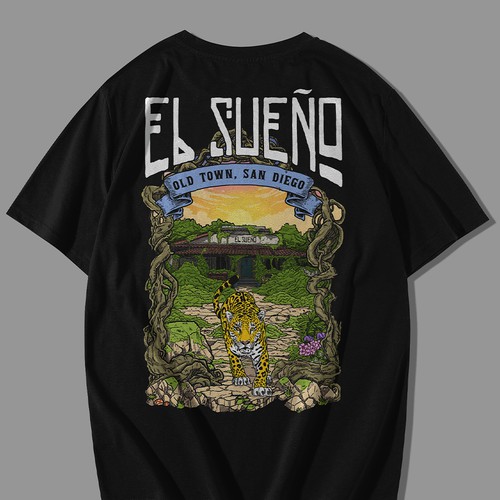 Jaguar design with the title 'Illustration Jaguar Tshirt Design'