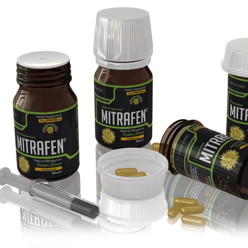 Cinema 4D design with the title 'Label Design'