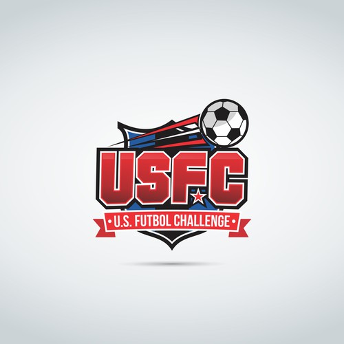 Futbol logo with the title 'usfc  logo desing'