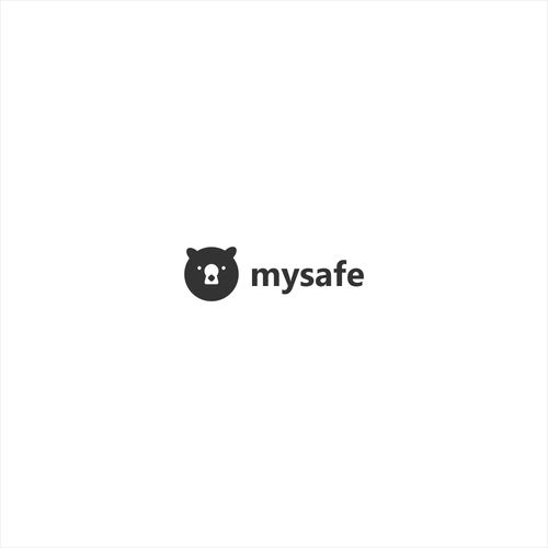 Lock logo with the title 'mysafe logo'