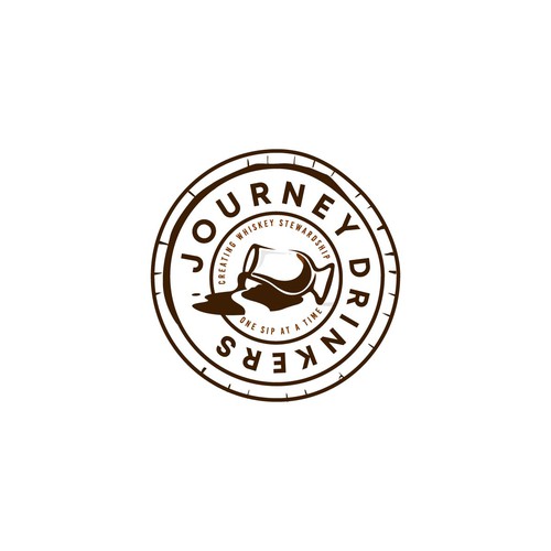 Journey logo with the title 'Bourbon Podcast Journey Drinkers'