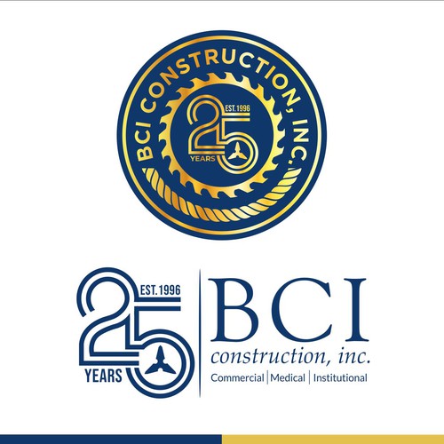 Construction brand with the title 'BCI Construction Company'