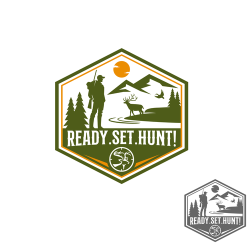 Hunter design with the title 'logo design contest winner'