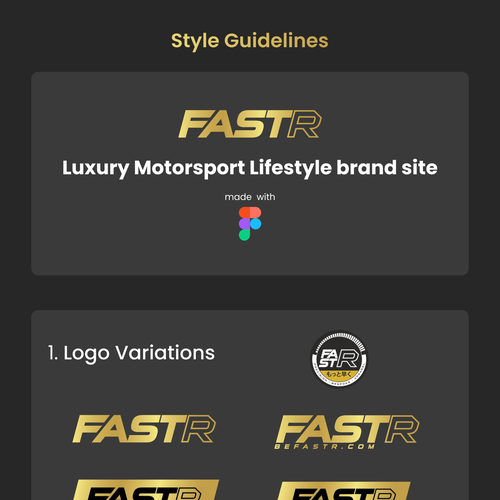 Automotive website with the title 'FASTR'