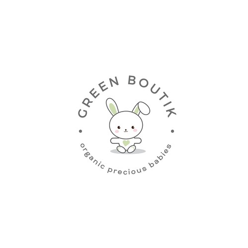 Baby design with the title 'Cute yet simple and professional logo for the organic kids store'