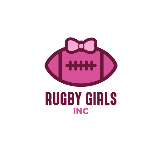 Rugby logo with the title 'Rugby Girls'