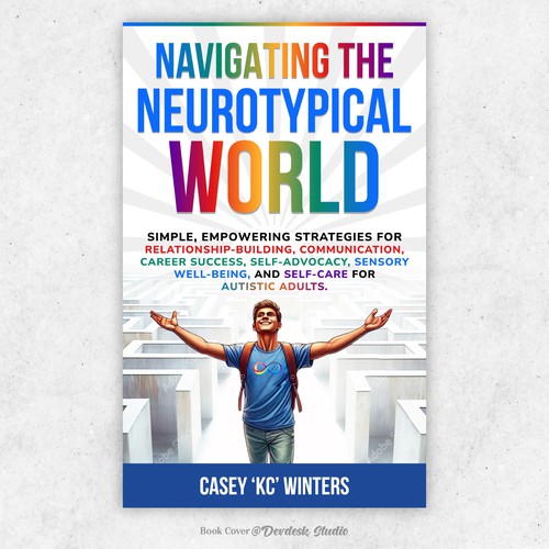 Relationship book cover with the title 'Navigating the Neurotypical World Ebook cover'