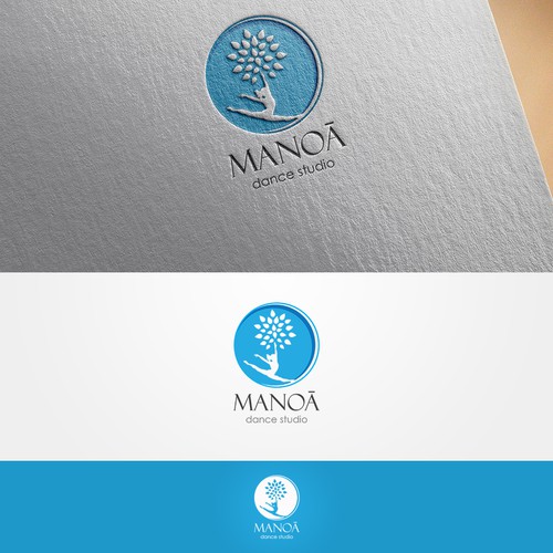 Dance school logo with the title 'Dance studio logo'