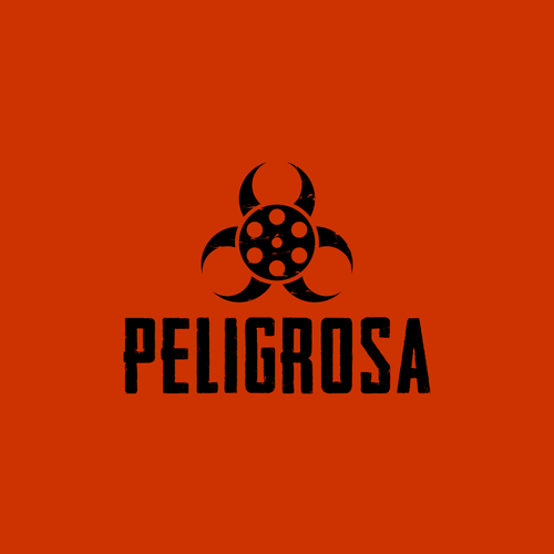 Movie logo with the title 'Peligrosa'