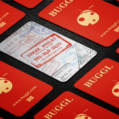 A retro passport business card for the best travel company out there