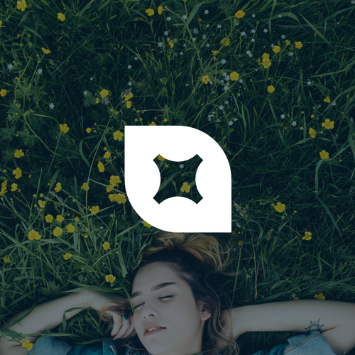 Mattress design with the title 'Go Green Mattress logo'