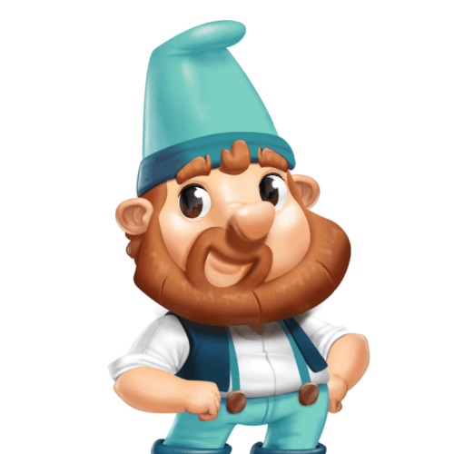 Gnome design with the title 'Character Design and animation.'