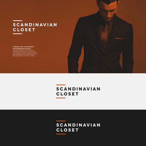 Men design with the title 'Scandinavian Closet'