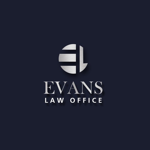 Motivational logo with the title 'Evans Law office'