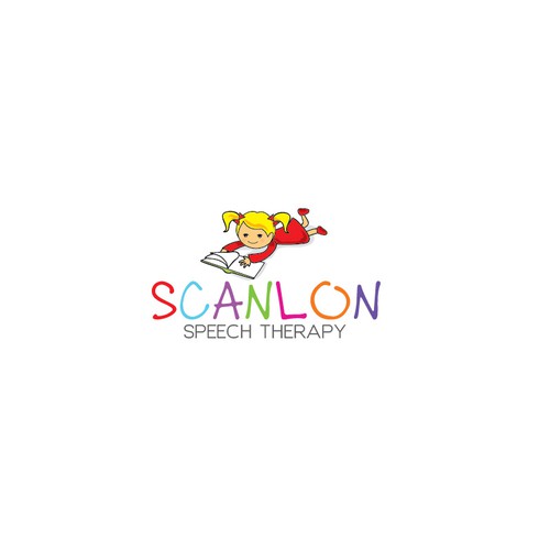 Reading logo with the title 'Create a fun, playful, confident,  and professional logo for my speech therapy business. Get creative!!'