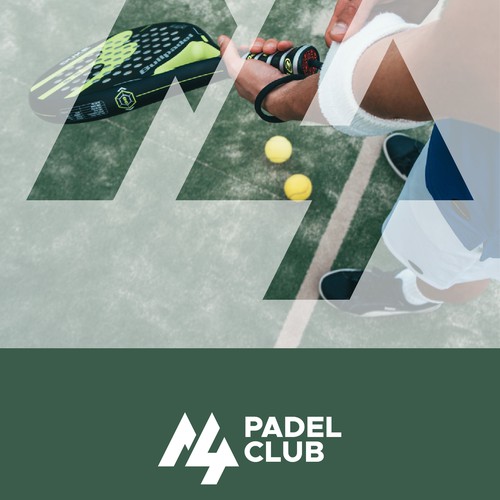 Number 4 logo with the title 'M + 4 logo concept'