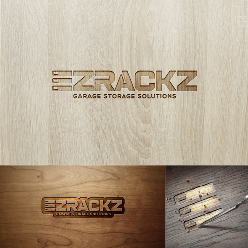 E logo with the title 'Ezrackz Logo design'
