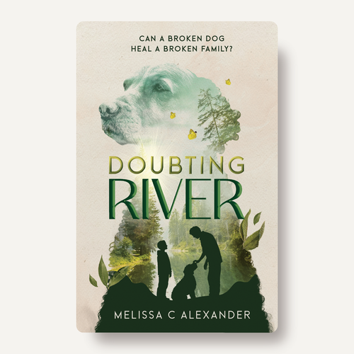 College book cover with the title 'Doubting River - book cover'