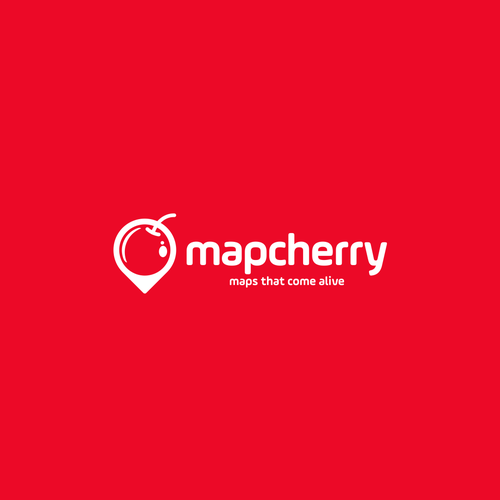 Location logo with the title 'Design a clean memorable logo for Map Cherry'