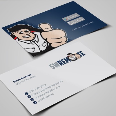 Contemporary Business Card for Mobile Technology Company