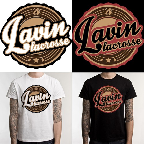 Emblem t-shirt with the title 'Winning t-shirt design for Lavin Lacrosse'