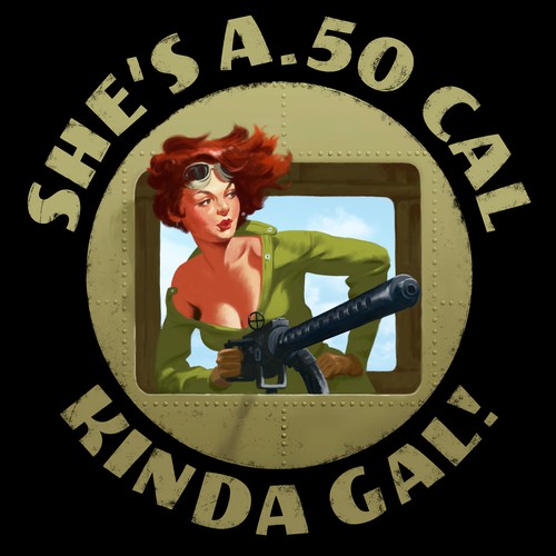 Women's t-shirt with the title 'Vintage pin up style t-shirt design'