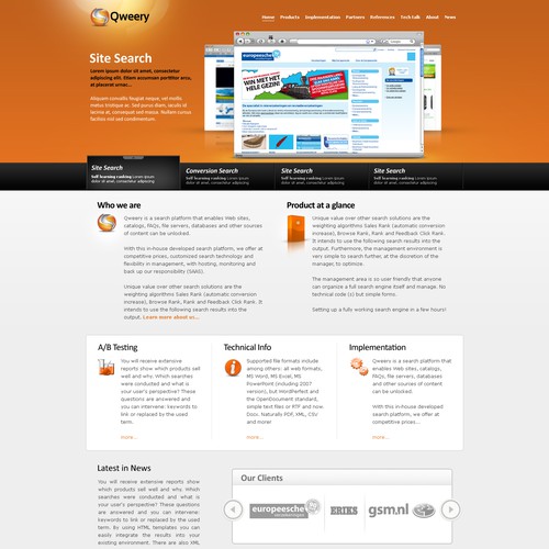 Web design logo with the title 'Website Design'