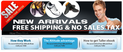 Slider design with the title 'Classy Banners For Online Specialty Shoe Retailer'