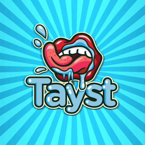 Funky design with the title 'Tayst – Logo Design'
