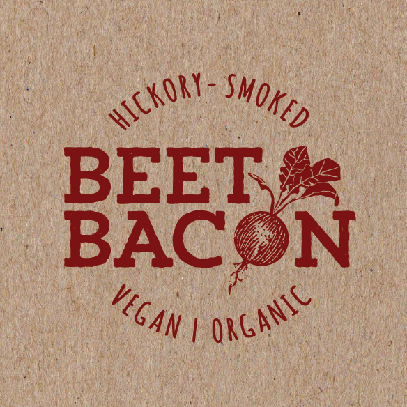 Vegetarian logo with the title 'Beet Bacon - Create the brand/logo for a next generation food!'