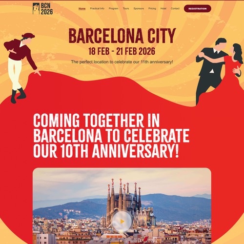 Event website with the title 'Alfa Conference Page'