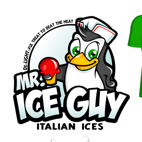 Ice design with the title 'Mr. Ice Guy'