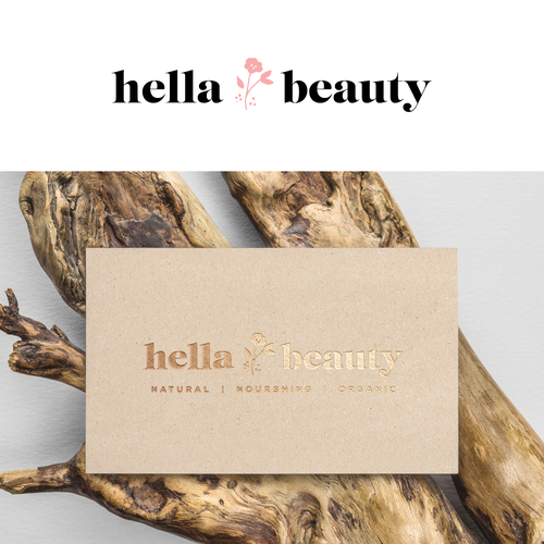 Parlour logo with the title 'Logo concept for Hella Beauty, natural cosmetics company'