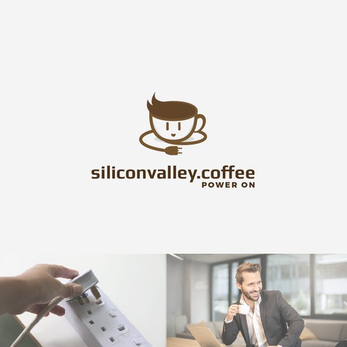 IT logo with the title 'Logo concept for a coffee roaster'