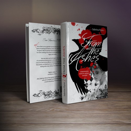 Detective book cover with the title 'From the Ashes'