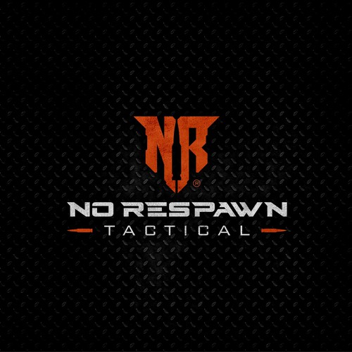 Bullet design with the title 'No Respawn Tactical - Logo Design'