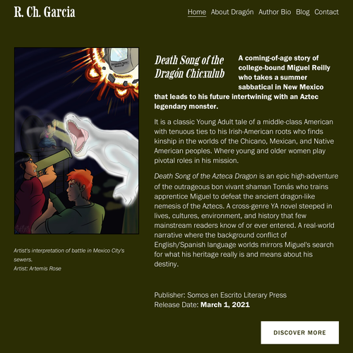 Mailchimp design with the title 'R. Ch. Garcia'