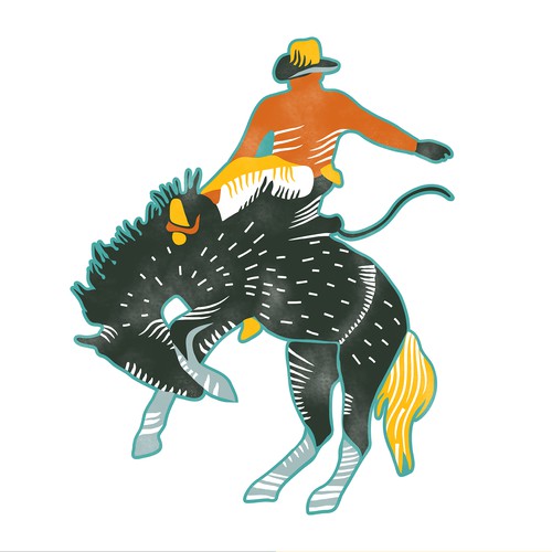 Western design with the title 'RODEO'