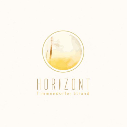 Sunrise logo with the title 'Horizont logo design'